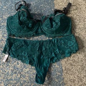 Wicked bra with TWO matching panties- one is NWT